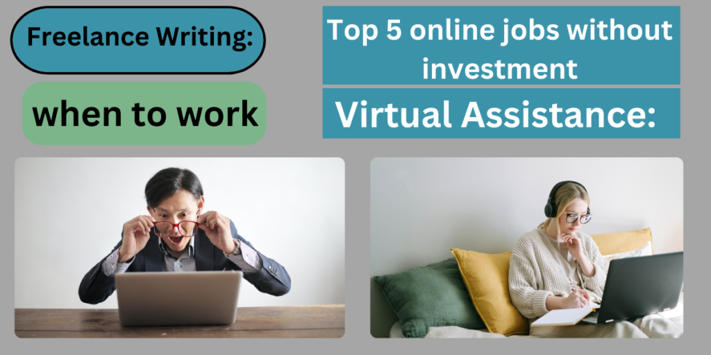 Top 5 online jobs without investment | when to work 